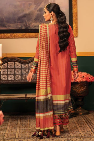 Alkaram FC-23G-22-Orange Festive Eid Lawn 2022 Online Shopping